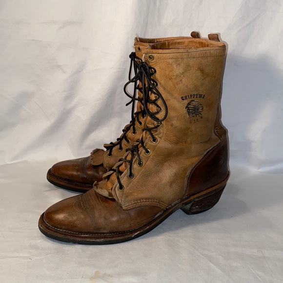 Chippewa Shoes Chippewa 2945 Mens Leather Lacer Packer Western
